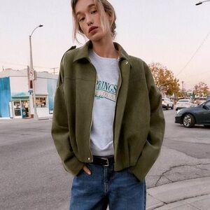 Zara Faux Suede Jacket